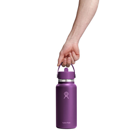 Hydro Flask 32 oz (946 ml) Wide Mouth with Flex Straw Cap Insulated Bottle Mermaid Green-Harbor Blue-Popstar Pink-Beachplum - 53 Degrees North 