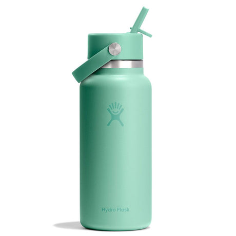 Hydro Flask 32 oz (946 ml) Wide Mouth with Flex Straw Cap Insulated Bottle Mermaid Green-Harbor Blue-Popstar Pink-Beachplum - 53 Degrees North 