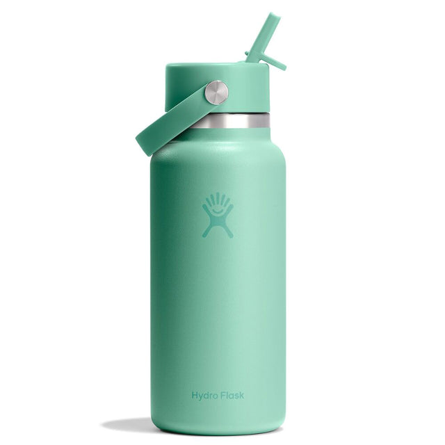 Hydro Flask 32 oz (946 ml) Wide Mouth with Flex Straw Cap Insulated Bottle Mermaid Green-Harbor Blue-Popstar Pink-Beachplum - 53 Degrees North 