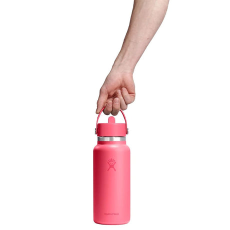 Hydro Flask 32 oz (946 ml) Wide Mouth with Flex Straw Cap Insulated Bottle Mermaid Green-Harbor Blue-Popstar Pink-Beachplum - 53 Degrees North 