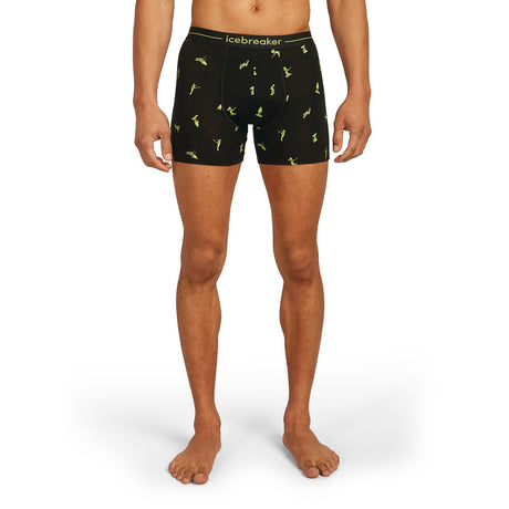 Icebreaker Men's 150 Anatomica Boxers Black/Peridot/AOP / Small-Black/Peridot/AOP / Medium-Black/Peridot/AOP / Large-Black/Peridot/AOP / X-Large-Atlantis/Topaz/AOP / Small - 53 Degrees North 