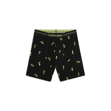 Icebreaker Men's 150 Anatomica Boxers Black/Peridot/AOP / Small-Black/Peridot/AOP / Medium-Black/Peridot/AOP / Large-Black/Peridot/AOP / X-Large-Atlantis/Topaz/AOP / Small - 53 Degrees North 