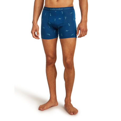 Icebreaker Men's 150 Anatomica Boxers Black/Peridot/AOP / Small-Black/Peridot/AOP / Medium-Black/Peridot/AOP / Large-Black/Peridot/AOP / X-Large-Atlantis/Topaz/AOP / Small - 53 Degrees North 