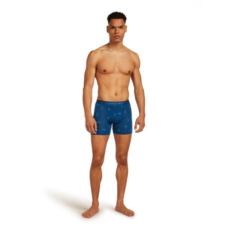 Icebreaker Men's 150 Anatomica Boxers Black/Peridot/AOP / Small-Black/Peridot/AOP / Medium-Black/Peridot/AOP / Large-Black/Peridot/AOP / X-Large-Atlantis/Topaz/AOP / Small - 53 Degrees North 