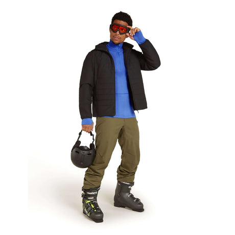 Icebreaker Men's 200 Zoneknit Long Sleeve Half Zip Baselayer Brilliant/Baja / Small-Brilliant/Baja / Medium-Brilliant/Baja / Large-Brilliant/Baja / X-Large-Brilliant/Baja / XX-Large - 53 Degrees North 