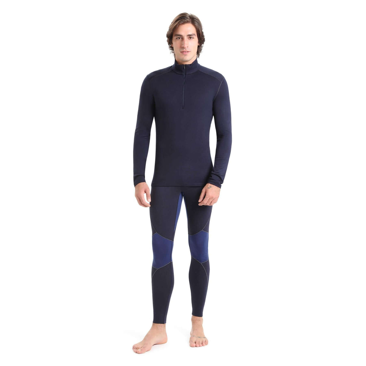 Icebreaker Men's 260 Tech Long Sleeve Half Zip Top Midnight Navy / Small-Midnight Navy / Medium-Midnight Navy / Large-Midnight Navy / X-Large-Midnight Navy / XX-Large - 53 Degrees North 