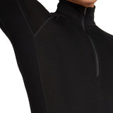 Icebreaker Men's 260 Zoneknit Long Sleeve Half Zip Baselayer Black / Small-Black / Medium-Black / Large-Black / X-Large-Black / XX-Large - 53 Degrees North 