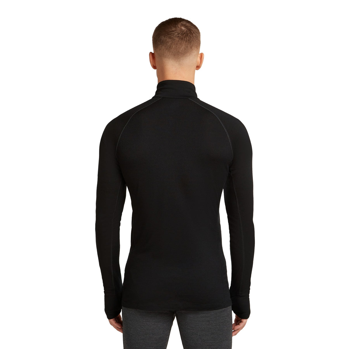Icebreaker Men's 260 Zoneknit Long Sleeve Half Zip Baselayer Black / Small-Black / Medium-Black / Large-Black / X-Large-Black / XX-Large - 53 Degrees North 