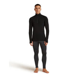 Icebreaker Men's 260 Zoneknit Long Sleeve Half Zip Baselayer Black / Small-Black / Medium-Black / Large-Black / X-Large-Black / XX-Large - 53 Degrees North 