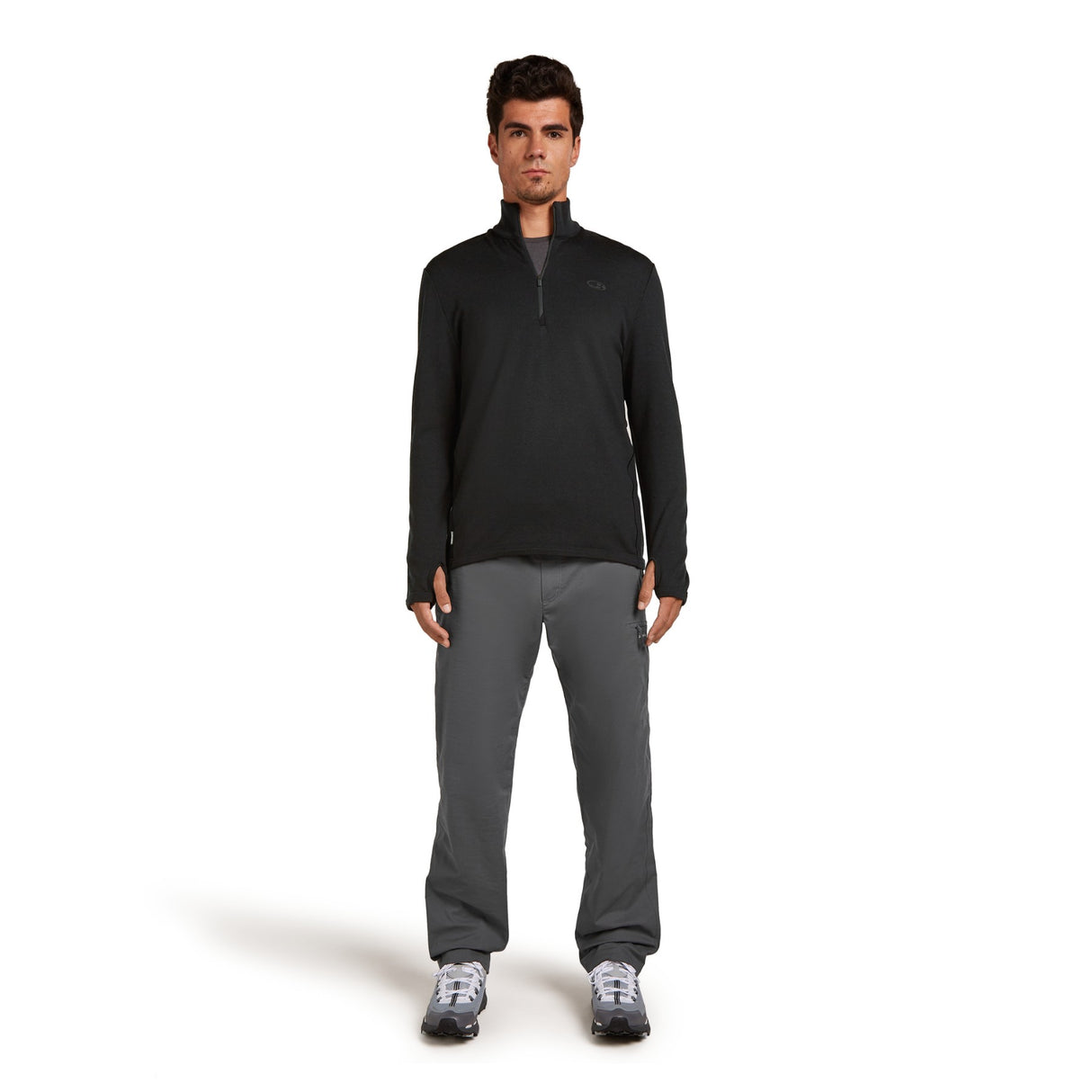 Icebreaker Men's 300 Original Long Sleeve Half Zip Fleece Black / Small-Black / Medium-Black / Large-Black / X-Large - 53 Degrees North 