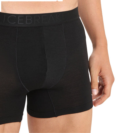 Icebreaker Men's Anatomica Cool-Lite Boxers Black / Small-Black / Medium-Black / Large-Black / X-Large-Black / XX-Large - 53 Degrees North 
