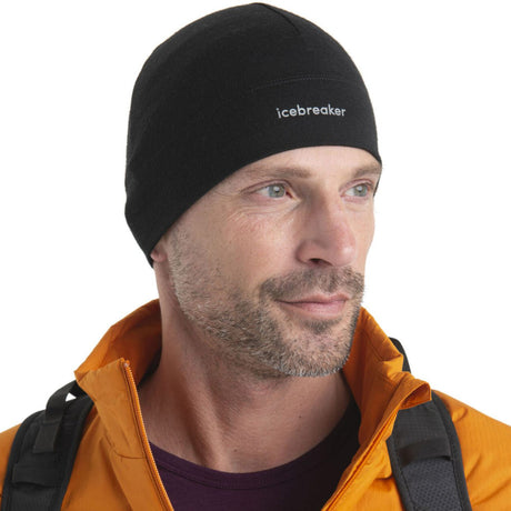 Icebreaker Unisex 200 Oasis Beanie Black-Jet Heather-Summit - 53 Degrees North 