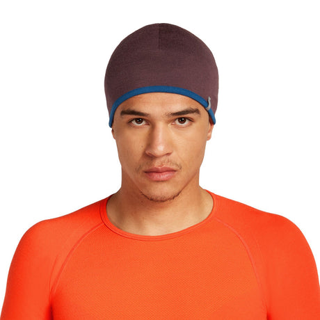 Icebreaker Unisex 200 Oasis Reversible Beanie Java/Atlantis-Summit/Blush - 53 Degrees North 