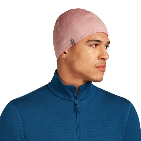 Icebreaker Unisex 200 Oasis Reversible Beanie Java/Atlantis-Summit/Blush - 53 Degrees North 