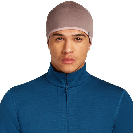 Icebreaker Unisex 200 Oasis Reversible Beanie Java/Atlantis-Summit/Blush - 53 Degrees North 