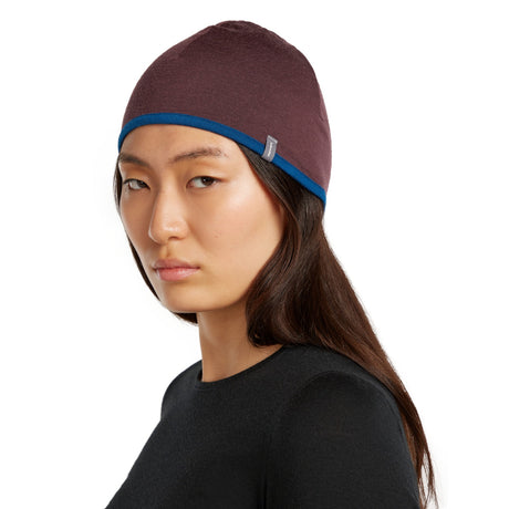Icebreaker Unisex 200 Oasis Reversible Beanie Java/Atlantis-Summit/Blush - 53 Degrees North 