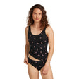 Icebreaker Women's 150 Siren Hipkini Snow Day Black/Acid Pink/AOP / X-Small-Black/Acid Pink/AOP / Small-Black/Acid Pink/AOP / Medium-Black/Acid Pink/AOP / Large-Black/Acid Pink/AOP / X-Large - 53 Degrees North 