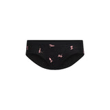 Icebreaker Women's 150 Siren Hipkini Snow Day Black/Acid Pink/AOP / X-Small-Black/Acid Pink/AOP / Small-Black/Acid Pink/AOP / Medium-Black/Acid Pink/AOP / Large-Black/Acid Pink/AOP / X-Large - 53 Degrees North 