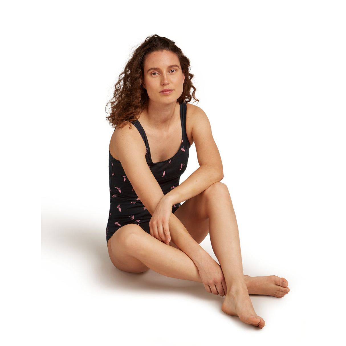 Icebreaker Women's 150 Siren Tank Snow Day Black/Acid Pink/AOP / X-Small-Black/Acid Pink/AOP / Small-Black/Acid Pink/AOP / Medium-Black/Acid Pink/AOP / Large-Black/Acid Pink/AOP / X-Large - 53 Degrees North 