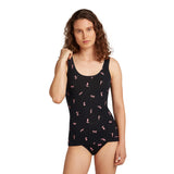 Icebreaker Women's 150 Siren Tank Snow Day Black/Acid Pink/AOP / X-Small-Black/Acid Pink/AOP / Small-Black/Acid Pink/AOP / Medium-Black/Acid Pink/AOP / Large-Black/Acid Pink/AOP / X-Large - 53 Degrees North 