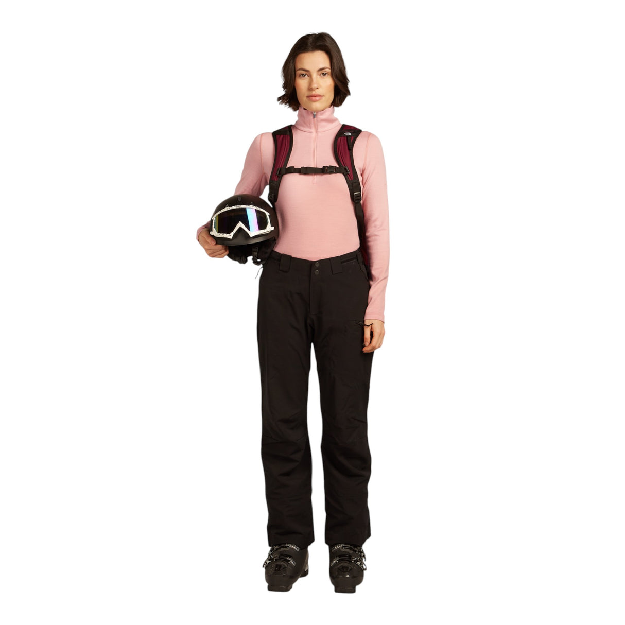 Icebreaker Women's 260 Tech Half Zip Merino Baselayer Blush / X-Small-Blush / Small-Blush / Medium-Blush / Large-Blush / X-Large - 53 Degrees North 