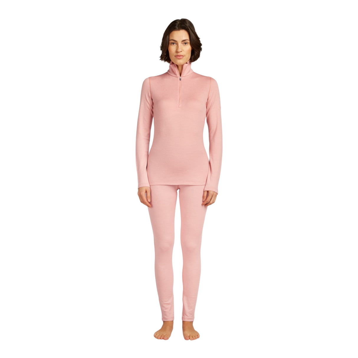Icebreaker Women's 260 Tech Half Zip Merino Baselayer Blush / X-Small-Blush / Small-Blush / Medium-Blush / Large-Blush / X-Large - 53 Degrees North 