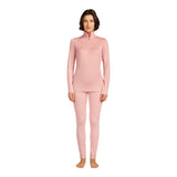 Icebreaker Women's 260 Tech Half Zip Merino Baselayer Blush / X-Small-Blush / Small-Blush / Medium-Blush / Large-Blush / X-Large - 53 Degrees North 