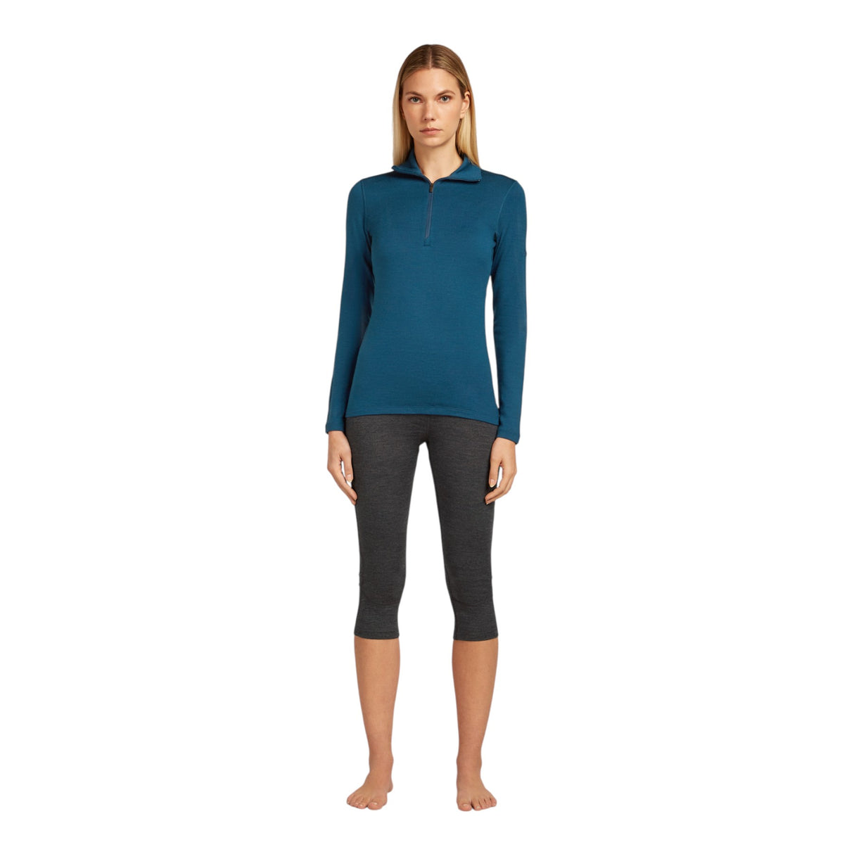 Icebreaker Women's 260 Tech Half Zip Merino Baselayer Blush / X-Small-Blush / Small-Blush / Medium-Blush / Large-Blush / X-Large - 53 Degrees North 