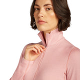 Icebreaker Women's 260 Tech Half Zip Merino Baselayer Blush / X-Small-Blush / Small-Blush / Medium-Blush / Large-Blush / X-Large - 53 Degrees North 