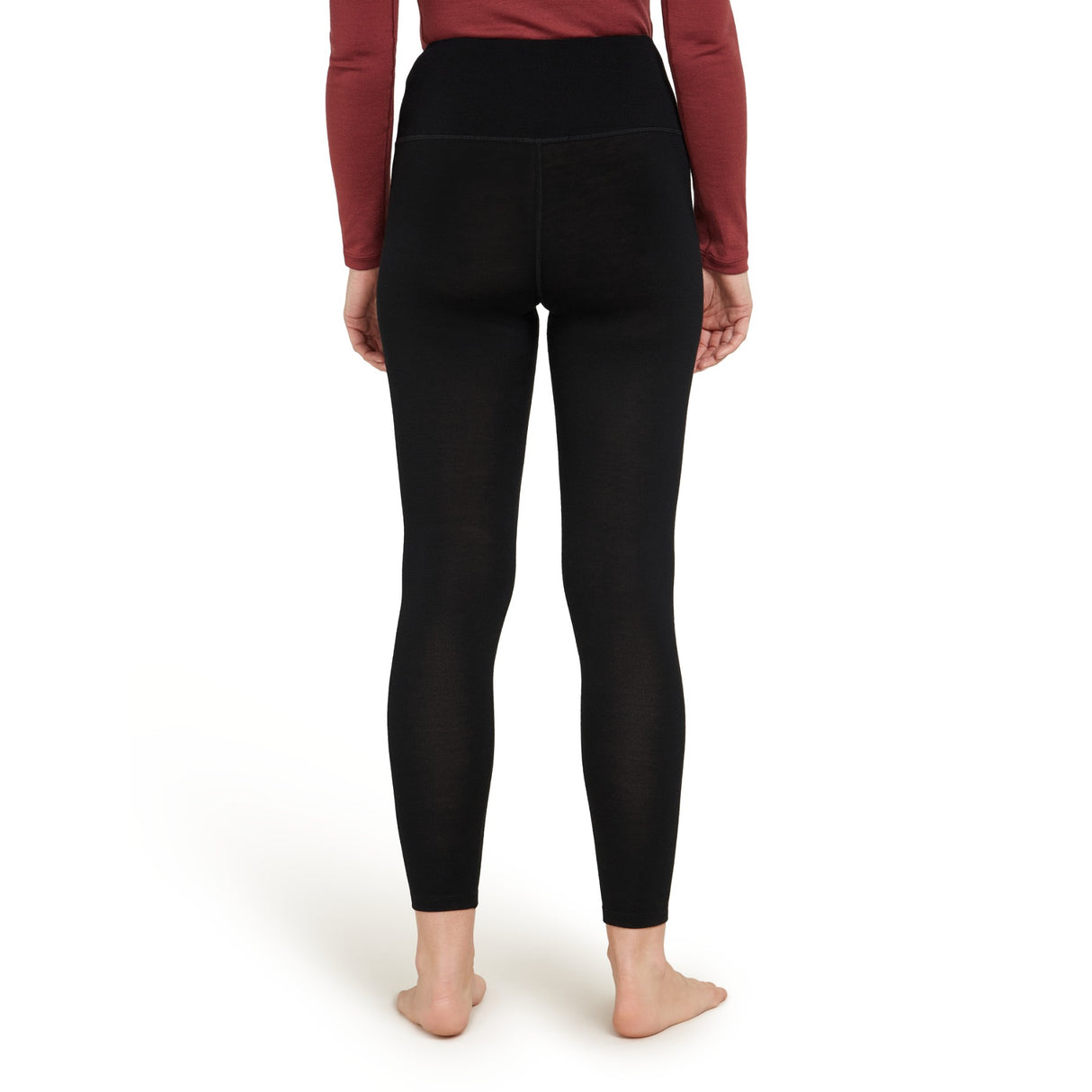 Icebreaker Women's 260 Tech High Rise Leggings Black / X-Small-Black / Small-Black / Medium-Black / Large-Black / X-Large - 53 Degrees North 
