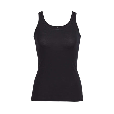 Icebreaker Women's Merino 150 Siren Tank Black / X-Small-Black / Small-Black / Medium-Black / Large-Black / X-Large - 53 Degrees North 