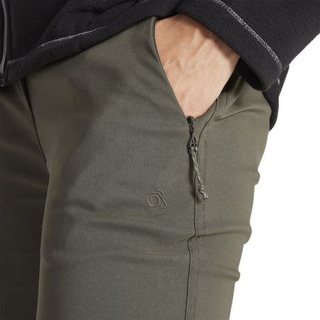 Craghoppers Women's Kiwi Pro II Trousers Mid Khaki / X-Small / Short-Mid Khaki / X-Small / Regular-Mid Khaki / Small / Short-Mid Khaki / Small / Regular-Mid Khaki / Medium / Short #- 53 Degrees North 