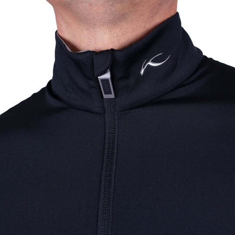 KJUS Men's Trace 2.0 Midlayer Half Zip Top Black / Small-Black / Medium-Black / Large-Black / X-Large-Pewter / Small #- 53 Degrees North 