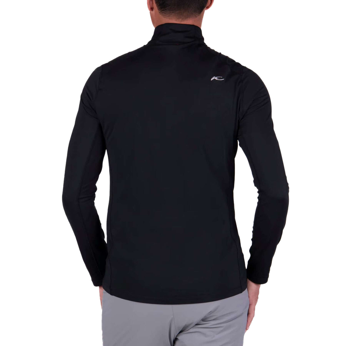 KJUS Men's Trace 2.0 Midlayer Half Zip Top Black / Small-Black / Medium-Black / Large-Black / X-Large-Pewter / Small #- 53 Degrees North 