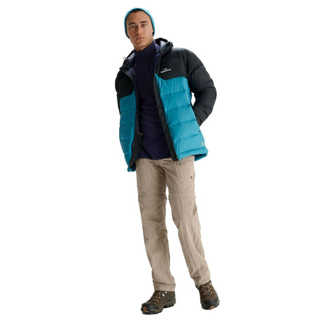 Kathmandu Men's Epiq Hooded Down Jacket Eddy/Meteor / Small-Eddy/Meteor / Medium-Eddy/Meteor / Large-Eddy/Meteor / X-Large-Eddy/Meteor / XX-Large - 53 Degrees North 