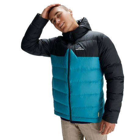 Kathmandu Men's Epiq Hooded Down Jacket Eddy/Meteor / Small-Eddy/Meteor / Medium-Eddy/Meteor / Large-Eddy/Meteor / X-Large-Eddy/Meteor / XX-Large - 53 Degrees North 