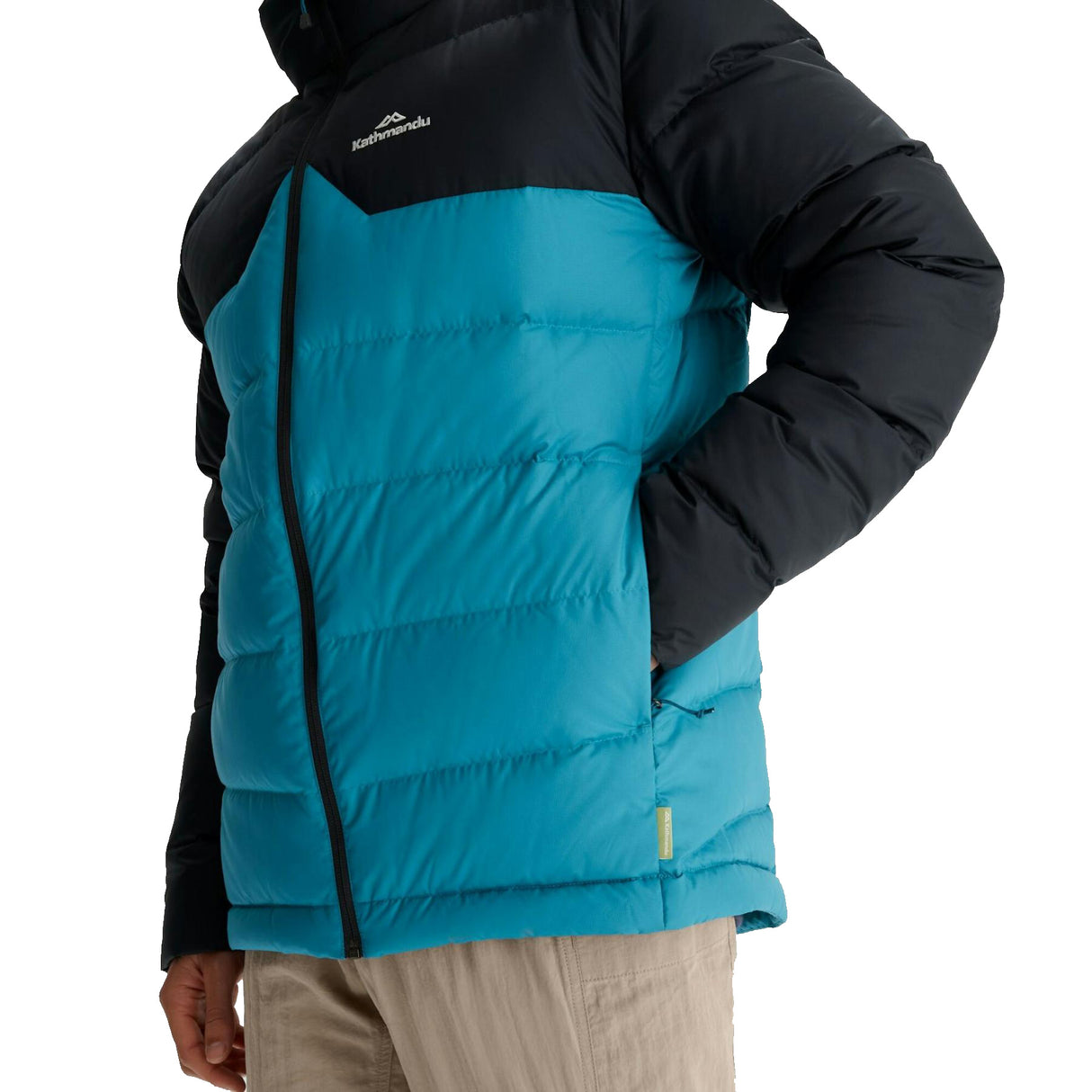 Kathmandu Men's Epiq Hooded Down Jacket Eddy/Meteor / Small-Eddy/Meteor / Medium-Eddy/Meteor / Large-Eddy/Meteor / X-Large-Eddy/Meteor / XX-Large - 53 Degrees North 