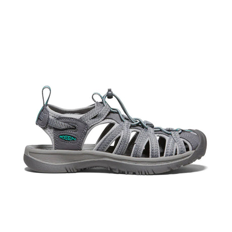 Keen Women's Whisper Hiking Sandals Medium Grey/Peacock Green / 4-Medium Grey/Peacock Green / 5-Medium Grey/Peacock Green / 6-Medium Grey/Peacock Green / 7-Medium Grey/Peacock Green / 8 - 53 Degrees North 