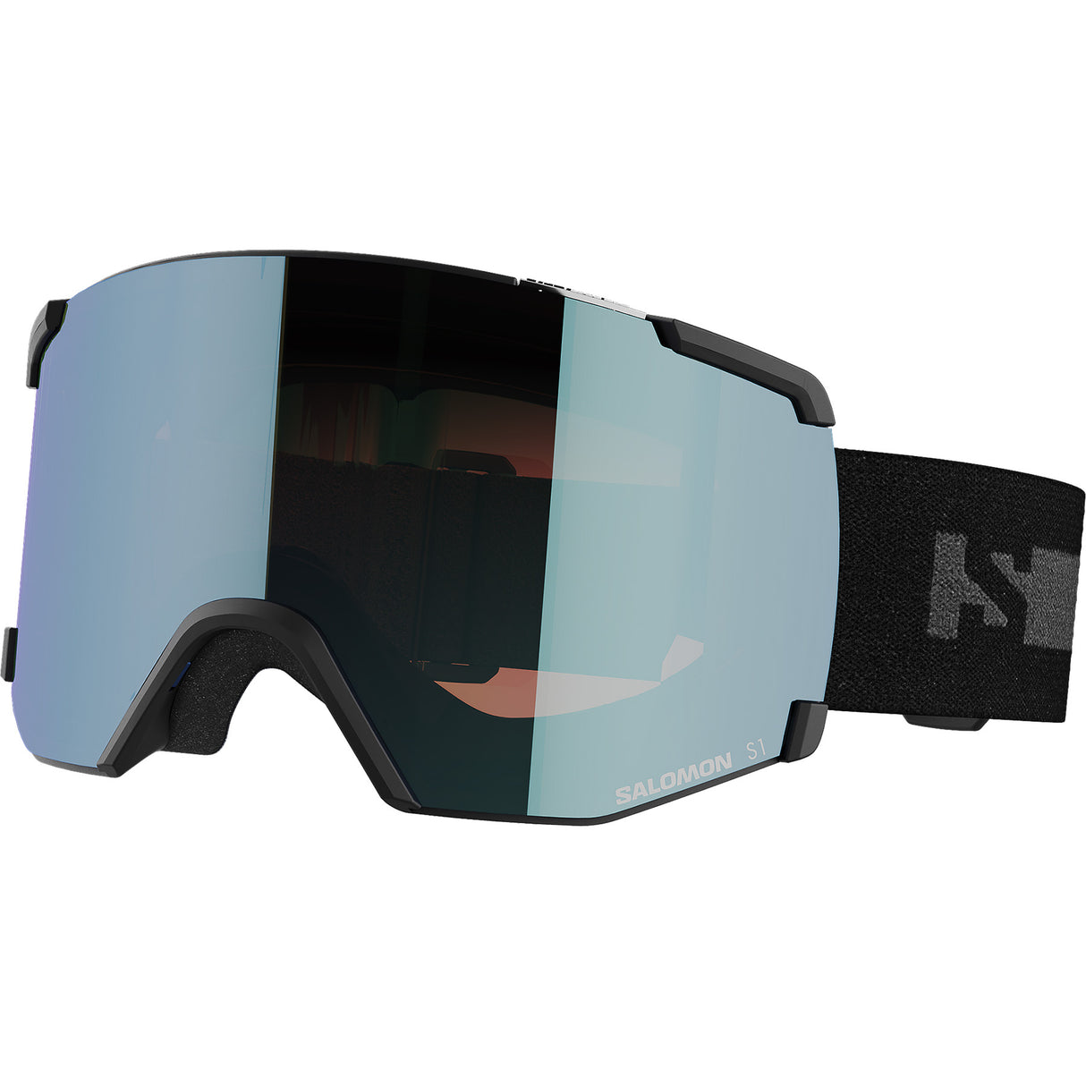 Salomon S/View Ski Goggles Black/Black-Dress Blue/Mid Blue-Heavenly Pink/Ruby #- 53 Degrees North 