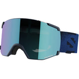 Salomon S/View Ski Goggles Black/Black-Dress Blue/Mid Blue-Heavenly Pink/Ruby #- 53 Degrees North 