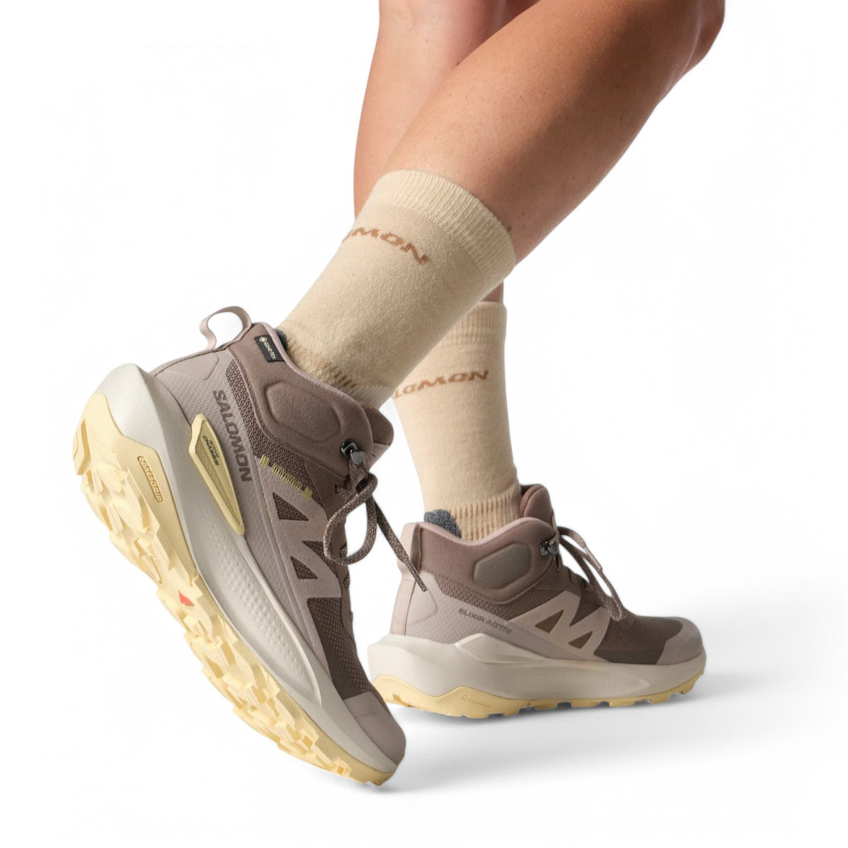 Salomon Women's Elixir Activ Mid GORE-TEX Hiking Boots Iron/Etherea/Tuc Sunlight / UK 4-Iron/Etherea/Tuc Sunlight / UK 5-Iron/Etherea/Tuc Sunlight / UK 6-Iron/Etherea/Tuc Sunlight / UK 7-Iron/Etherea/Tuc Sunlight / UK 8 #- 53 Degrees North 