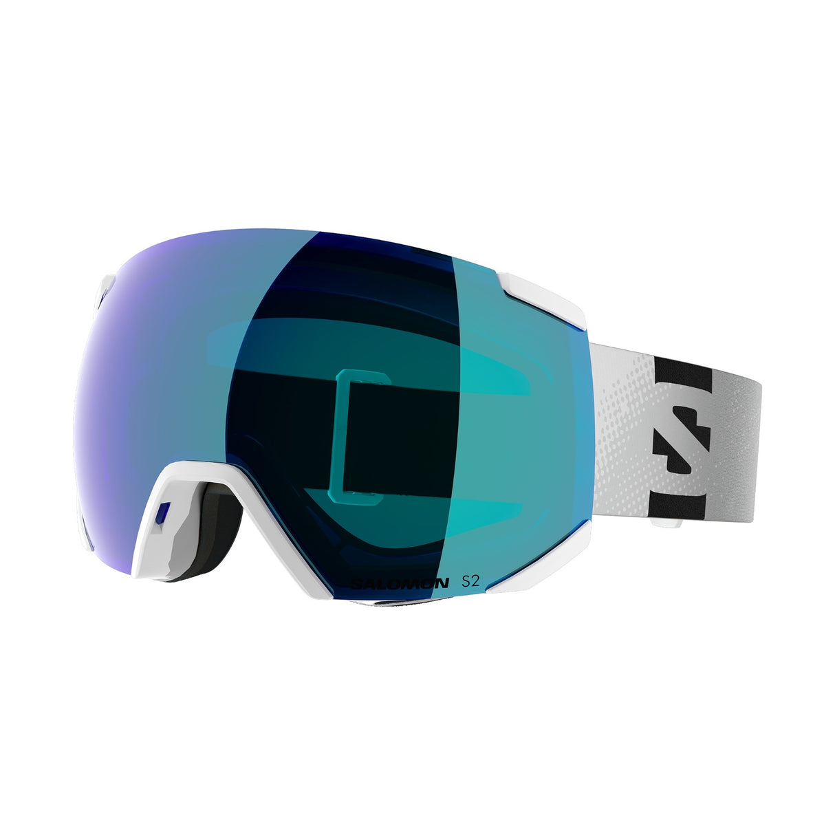 Salomon Radium Ski Goggles White/Mid Blue-Black/Mid Red #- 53 Degrees North 