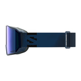 Salomon S/View 3 ML Ski Goggles Black/Black-White/Mid Red-Dress Blue/Mid Blue #- 53 Degrees North 
