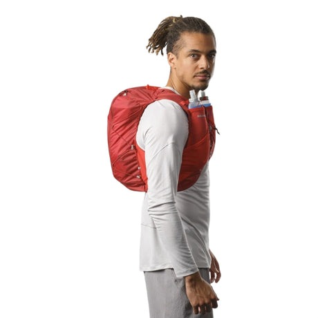 Salomon Active Skin 12 Set Trail Running Vest in Red Dahlia/High Risk Red