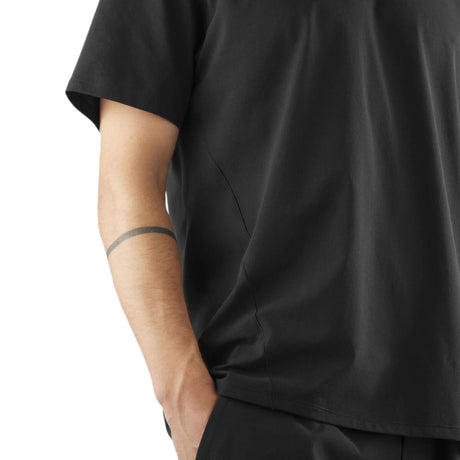 Salomon Men's Trackline Short Sleeve T-Shirt Deep Black / Small-Deep Black / Medium-Deep Black / Large-Deep Black / X-Large-Deep Black / XX-Large #- 53 Degrees North 