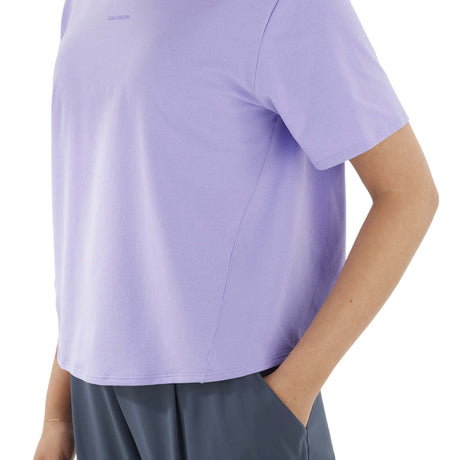 Salomon Women's Trackline Short Sleeve T-Shirt Violet Tulip / X-Small-Violet Tulip / Small-Violet Tulip / Medium-Violet Tulip / Large-Violet Tulip / X-Large #- 53 Degrees North 