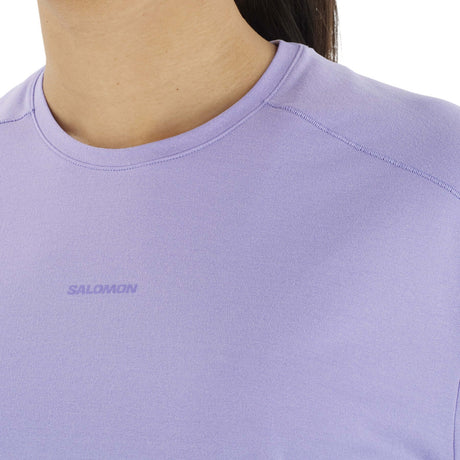 Salomon Women's Trackline Short Sleeve T-Shirt Violet Tulip / X-Small-Violet Tulip / Small-Violet Tulip / Medium-Violet Tulip / Large-Violet Tulip / X-Large #- 53 Degrees North 
