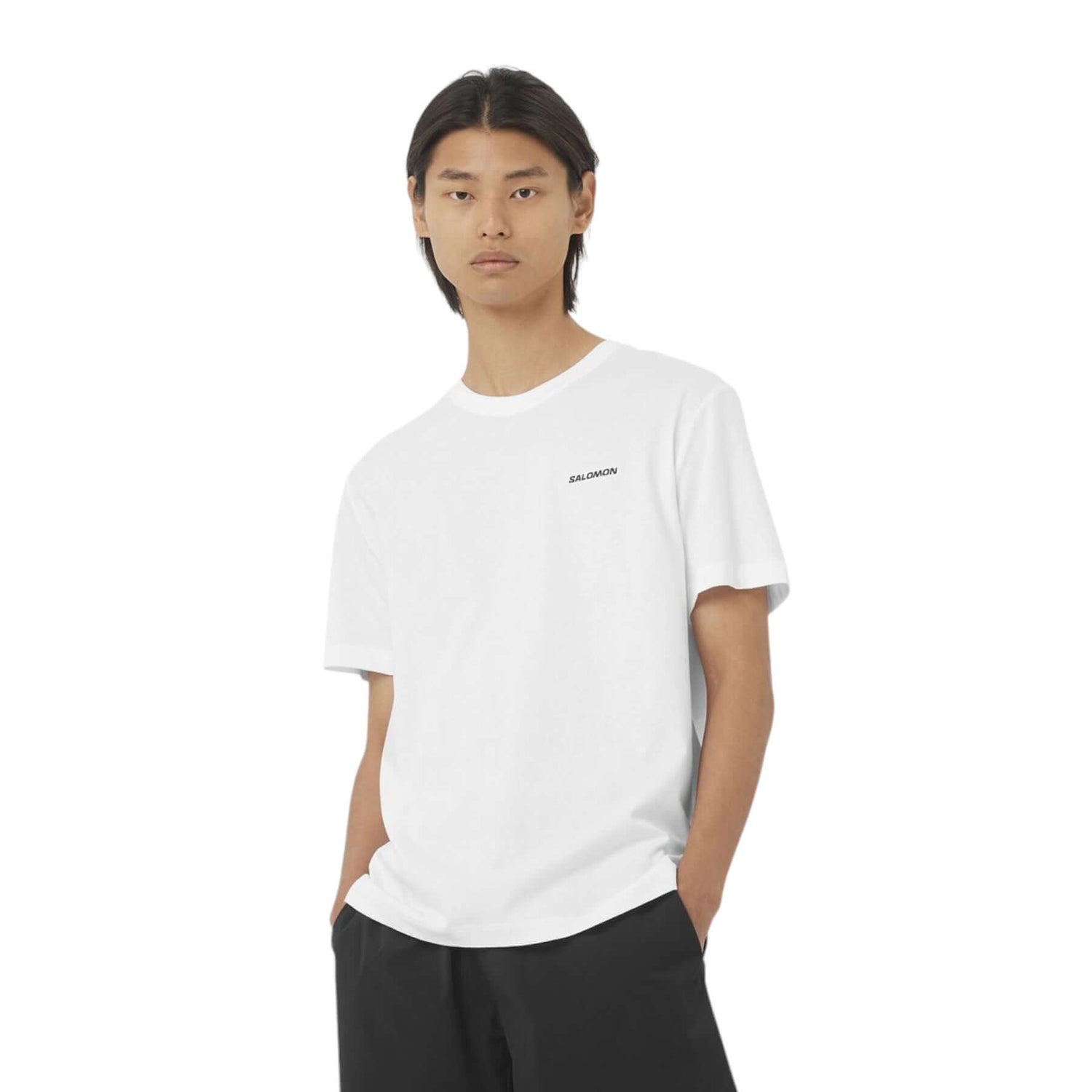 Salomon Men's Salomon Logo T-Shirt Rainy Day / Small-Rainy Day / Medium-Rainy Day / Large-Rainy Day / X-Large-Rainy Day / XX-Large #- 53 Degrees North 