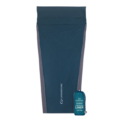 Lifeventure Cotton Sleeping Bag Liner Ultimate Mummy Default Title - 53 Degrees North 