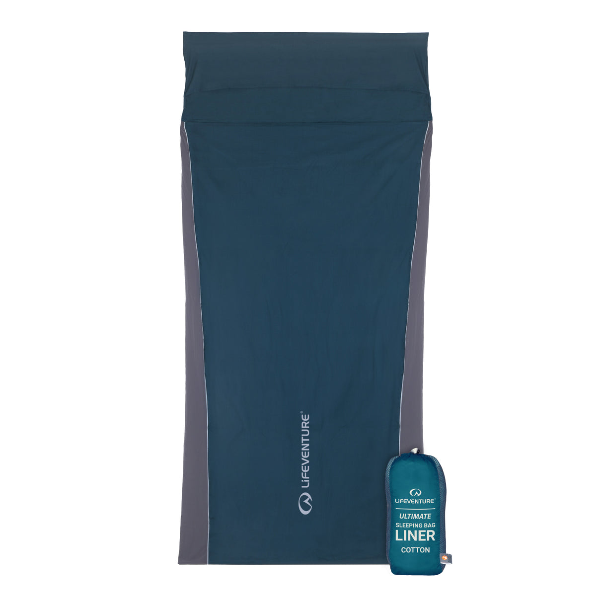 Lifeventure Cotton Sleeping Bag Liner Ultimate Rectangular Default Title - 53 Degrees North 